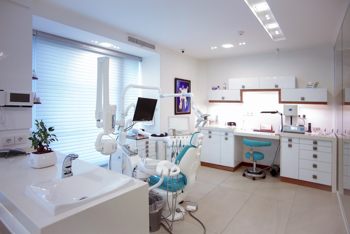 Bright modern dental clinic operatory